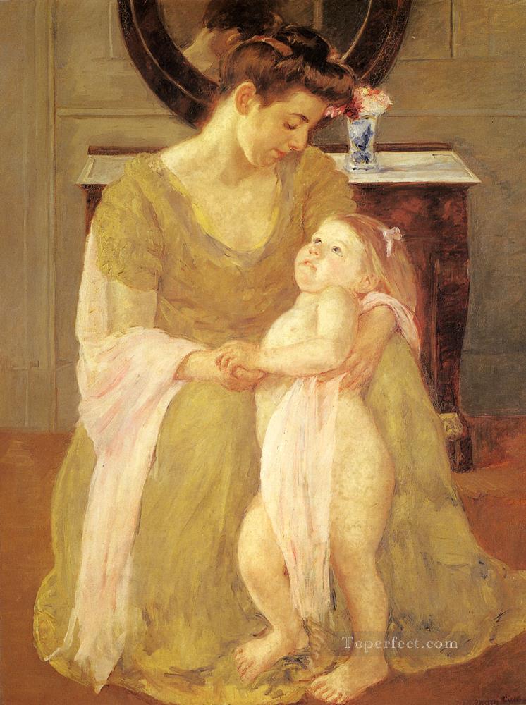 Mother And Child 1908 mothers children Mary Cassatt Oil Paintings